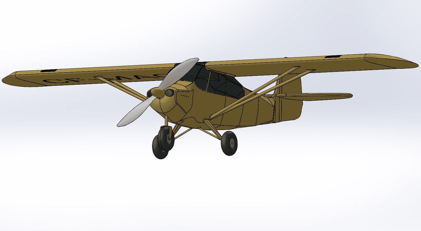 Aeronca Tri-Champ CAD model